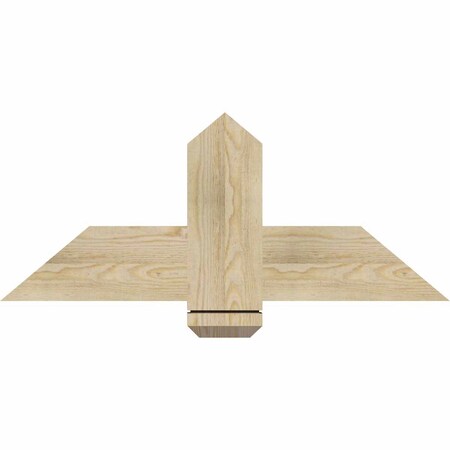 Ekena Millwork Eugene Rough Sawn Timber Gable Bracket, Douglas Fir, 36"W x 15"H x 2"D x 6"F, 10/12 Pitch GBW036X15X0206EUG00RDF